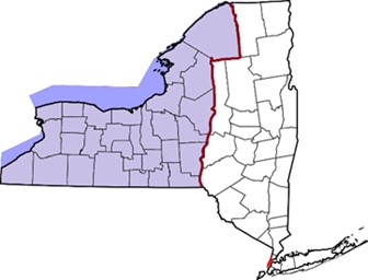Map of WNYCCCED counties covered